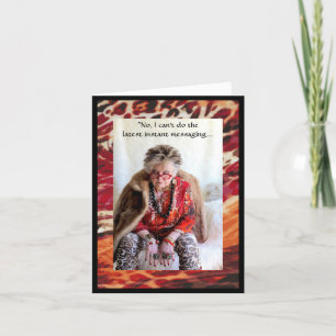 Humorarisches Denken über Instant Messaging Karte