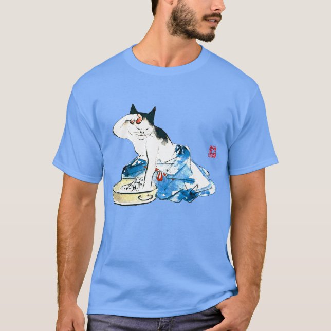 Humore japanische Katzenbäder II T-Shirt (Vorderseite)