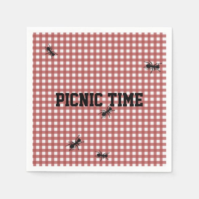 Humore Picnic Ants Custom Napkins Serviette (Vorderseite)
