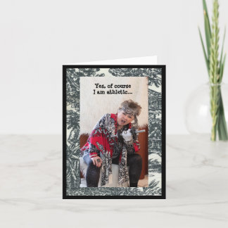 Humorer Beweis Ich bin athletisch Karte