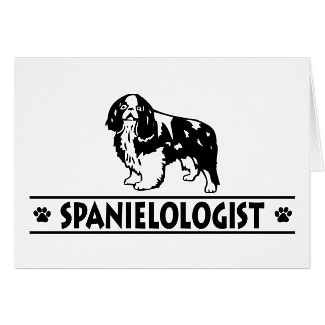 Humorer Englisch Toy Spaniel (Vorderseite (Horizontal))