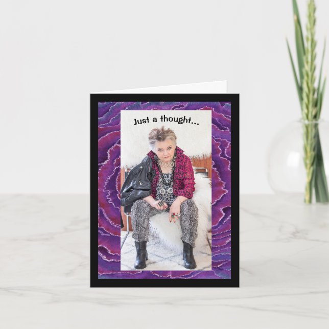 Humorer Gedanke an die Winter/Sommer Grußkarte Karte (Vorderseite)