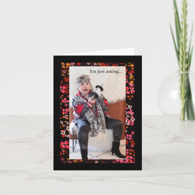 Humorer Gedanke, wenn Kekse auf den Boden fällt Karte (Vorderseite)