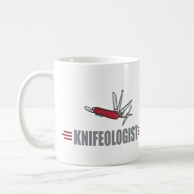Humorer Messer-Sammler Tasse (Links)