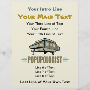 Humorer Pop Up Camper Flyer