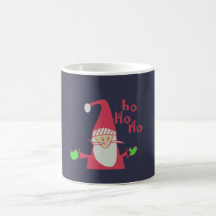 Humorer Weihnachtsmann mit festem Ho Ho Ho Kaffeetasse