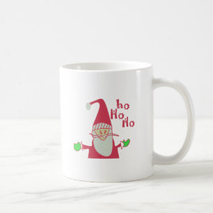 Humorer Weihnachtsmann mit festem Ho Ho Ho Tasse
