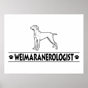 Humorer Weimaraner Poster