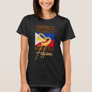 Humores Glück Verheiratet für philippinische Ehefr T-Shirt