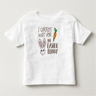 Humorfarbenes Osterangebot Karrot warten Bunny Nie Kleinkind T-shirt