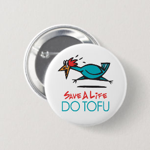 Humoriges Tofu Design Button