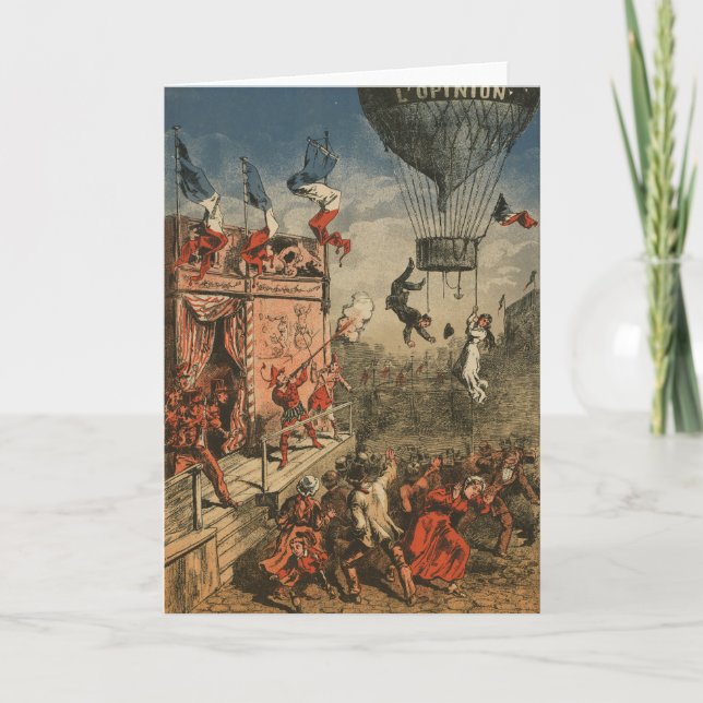 Humorische Druckausgabe eines Theaterdarstellers Karte (Vorderseite)