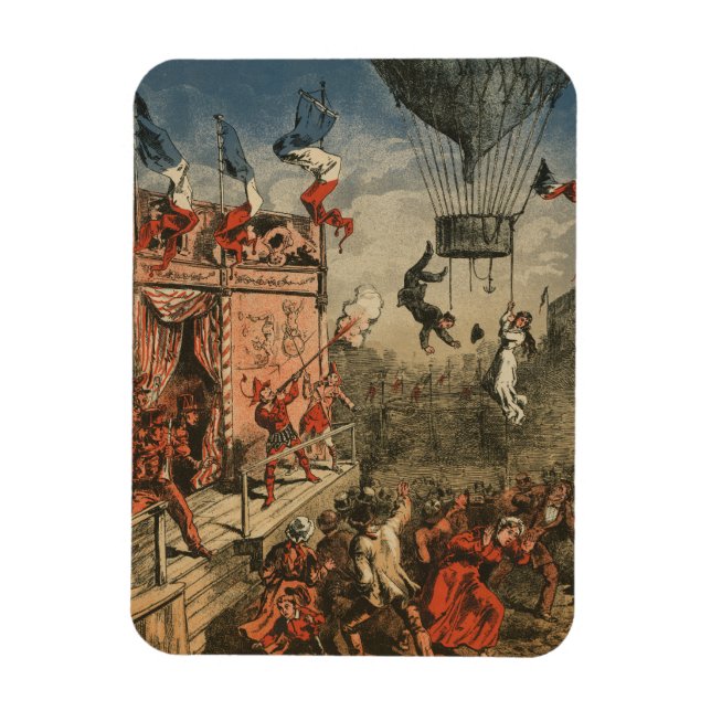 Humorische Druckausgabe eines Theaterdarstellers Magnet (Vertikal)