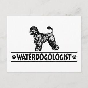 Humorischer Portugiesischer Wasserhund Postkarte