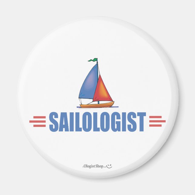 Humorisches Segeln Magnet (Vorne)