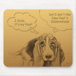Humoristisch-Vietnamesisch-Chinesisch-Hundejahremo Mousepad
