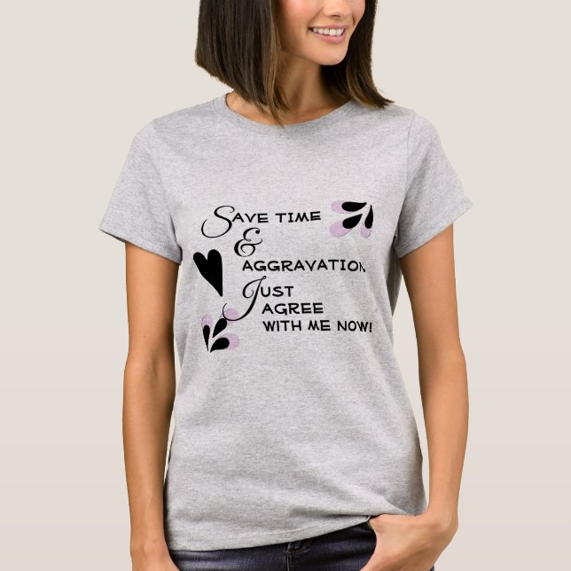 Humoristische Typografie | Black Doodles T-Shirt (Vorderseite)