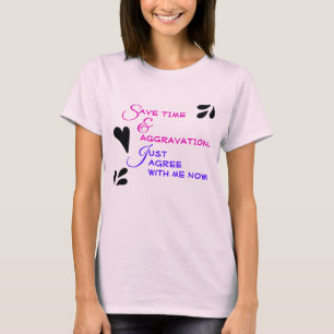 Humoristische Typografie T-Shirt