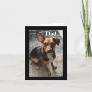 Humoristische Vatertagskarte vom Hund Karte