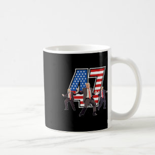 Humoristischer Trump-lustiger Siegeszug Trump tanz Kaffeetasse