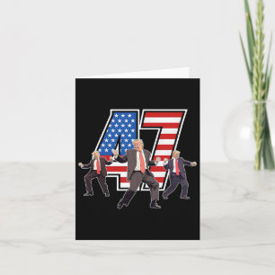 Humoristischer Trump-lustiger Siegeszug Trump tanz Karte