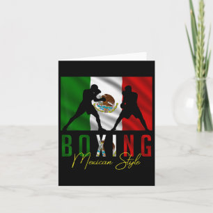 Humoristisches Boxen mexikanischer Sparring-Kickbo Karte