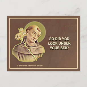 Humoristisches St. Antonius Religiös Katholisches Postkarte