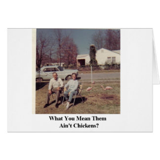 Humorkarte Rosa Flamingos