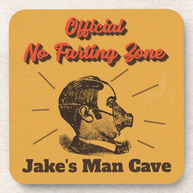 Humorose Keine Farbezone gelb Getränkeuntersetzer (Vorderseite)