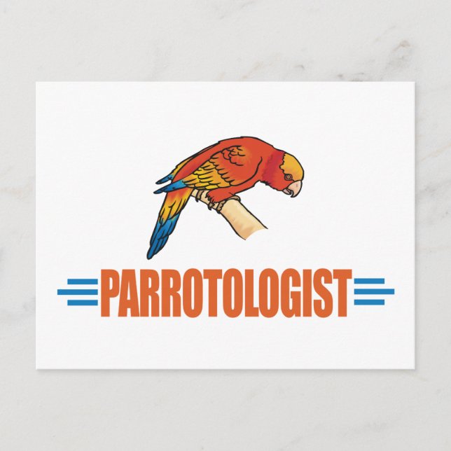 Humorous Parrot Lover Postkarte (Vorderseite)
