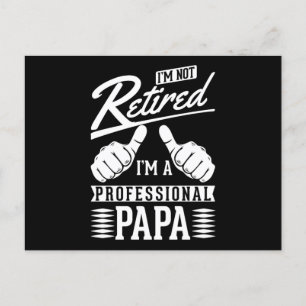 Humorous Retired Postkarte