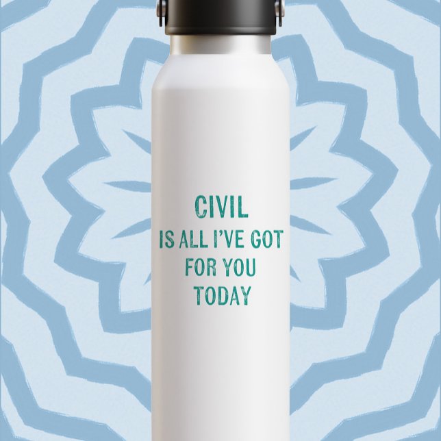 Humorous Snarky Wording Green Font Trinkflasche (Von Creator hochgeladen)