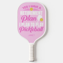 Humorrosa Pensionspaddel Pickleball Schläger