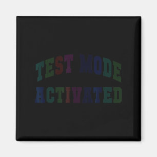 Humortestmodus aktiviert Testtag Lehrer Magnet