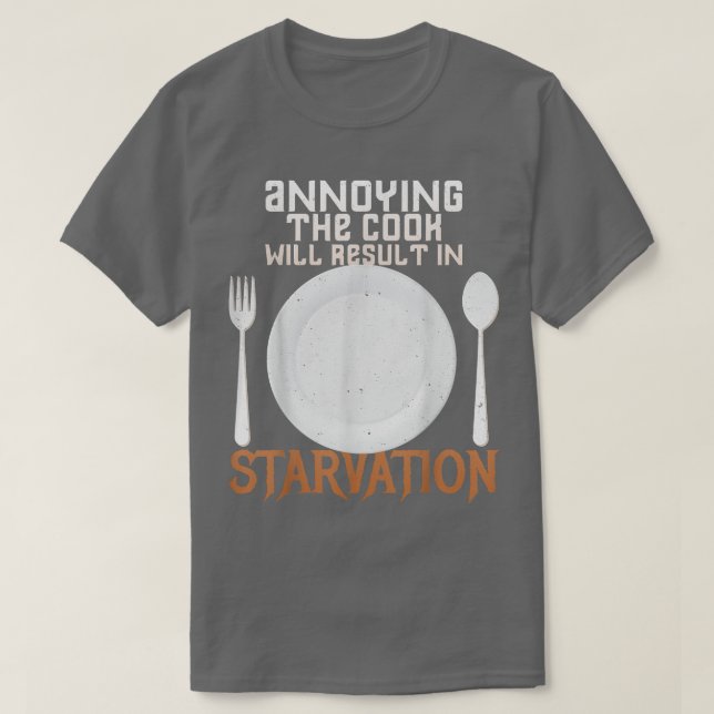 Humorvoll Donne den Koch oder sonst kochen ich T-Shirt (Design vorne)