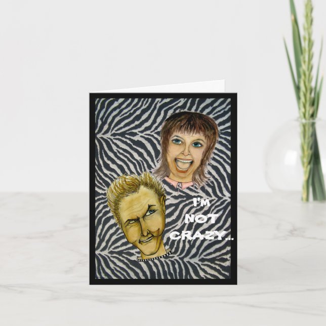 humorvoll mental Unglaublich witzig Karte (Vorderseite)