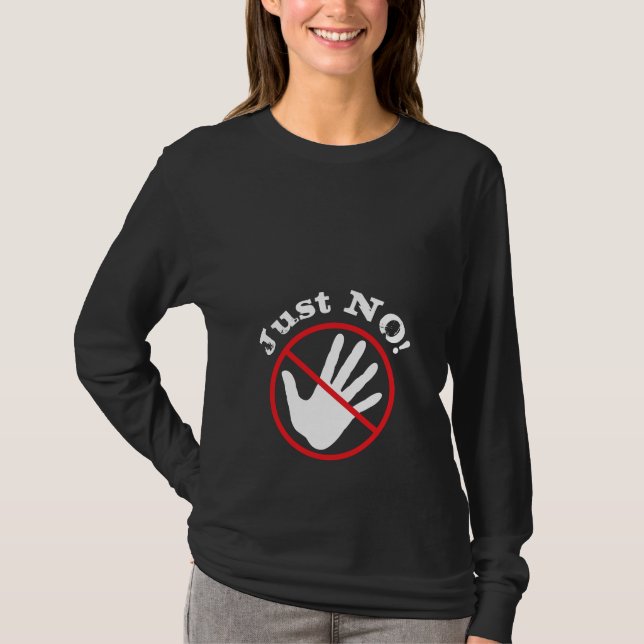 Humorvoll "nicht tun Touch ich" MutterschaftsShirt T-Shirt (Vorderseite)