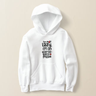 Humorvolle Aussage darüber, im Energiesparmodus zu Hoodie