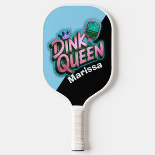Humorvolle Dink-Königin Personalisierter Spielerna Pickleball Schläger