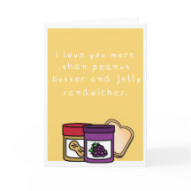 Humorvolle Erdnussbutter und Geleesandwich