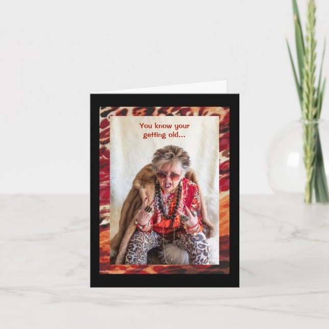 Humorvolle Erwachsenenalter Geburtstagskarte Karte (Vorderseite)