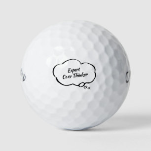 Humorvolle 'Experten-Überdenker' lustige Geschenk Golfball