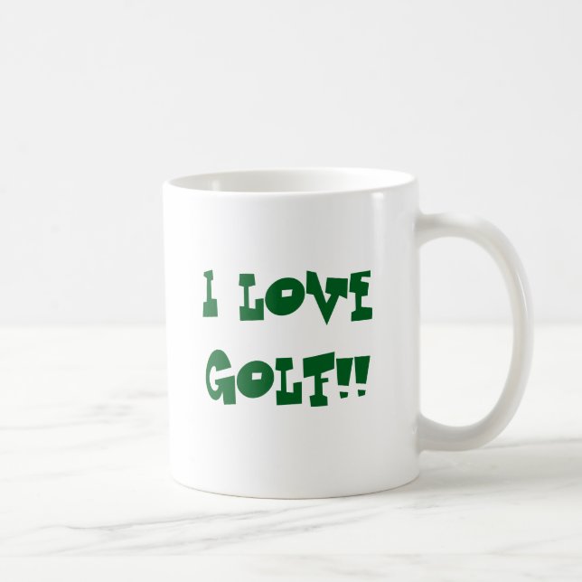 humorvolle Golfer-Tasse Kaffeetasse (Rechts)