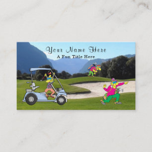 Humorvolle Golfspieler Visitenkarte
