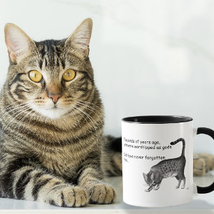 Humorvolle graue launische Katze Egyptian Mau Tasse