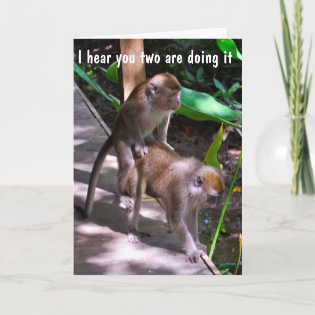 Humorvolle Hochzeiten für ein besonderes Paar Karte (Vorderseite)