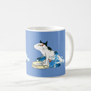 Humorvolle japanische Katzen beim Baden II Kaffeetasse