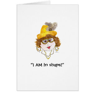 Humorvolle Lady-Karte