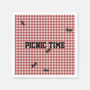 Humorvolle Picknick-Ameisen-Gewohnheits-Servietten Serviette