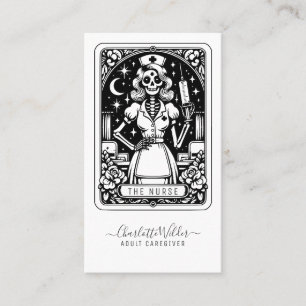 Humorvolle Tarot-Krankenschwester Visitenkarte